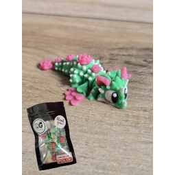Mini Figurka Cactus Bloom Dragon 3D - Druk3d fidget mixGadzet