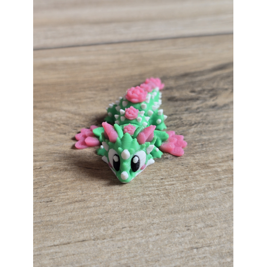 Mini Figurka Cactus Bloom Dragon 3D - Druk3d fidget mixGadzet