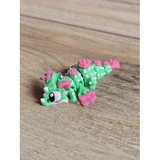Mini Figurka Cactus Bloom Dragon 3D - Druk3d fidget mixGadzet