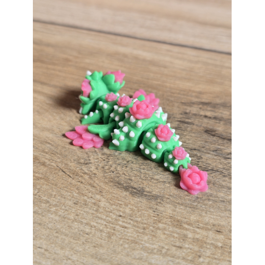 Mini Figurka Cactus Bloom Dragon 3D - Druk3d fidget mixGadzet