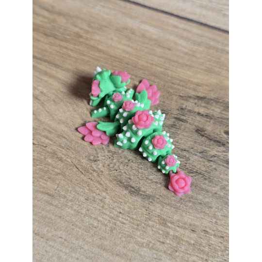 Mini Figurka Cactus Bloom Dragon 3D - Druk3d fidget mixGadzet