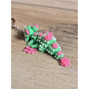 Breloczek Cactus Bloom Dragon 3D - Brelok Druk3d fidget Keychain mixGadzet