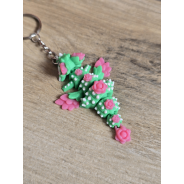 Breloczek Cactus Bloom Dragon 3D - Brelok Druk3d fidget Keychain mixGadzet