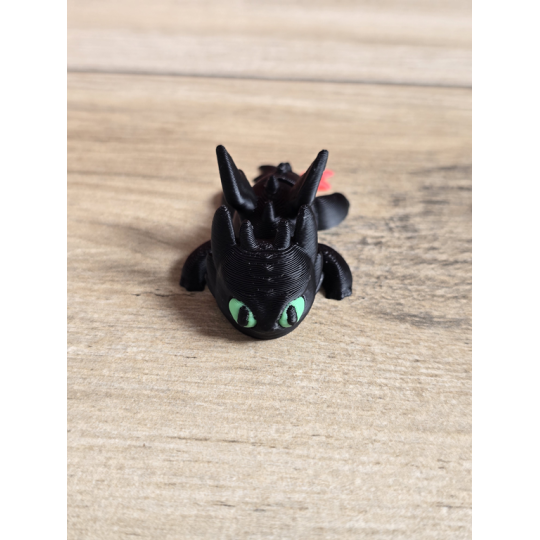 Mini Figurka Szczerbatek Nocna Furia 3D - Druk3d fidget mixGadzet
