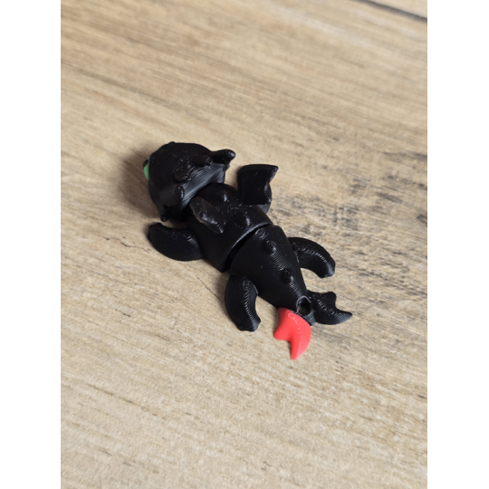 Mini Figurka Szczerbatek Nocna Furia 3D - Druk3d fidget mixGadzet