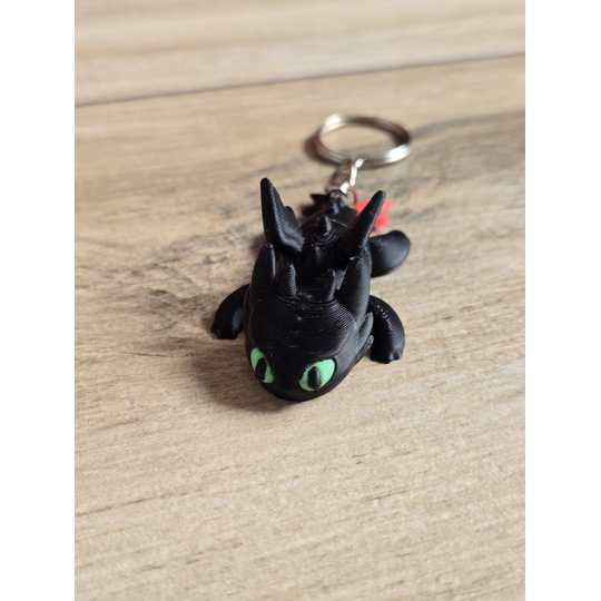 Breloczek Szczerbatek Nocna Furia 3D - Brelok Druk3d Keychain mixGadzet