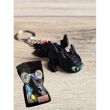 Breloczek Szczerbatek Nocna Furia 3D - Brelok Druk3d Keychain mixGadzet
