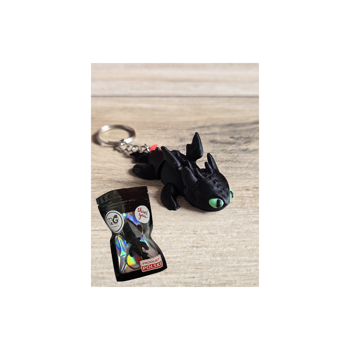 Breloczek Szczerbatek Nocna Furia 3D - Brelok Druk3d Keychain mixGadzet