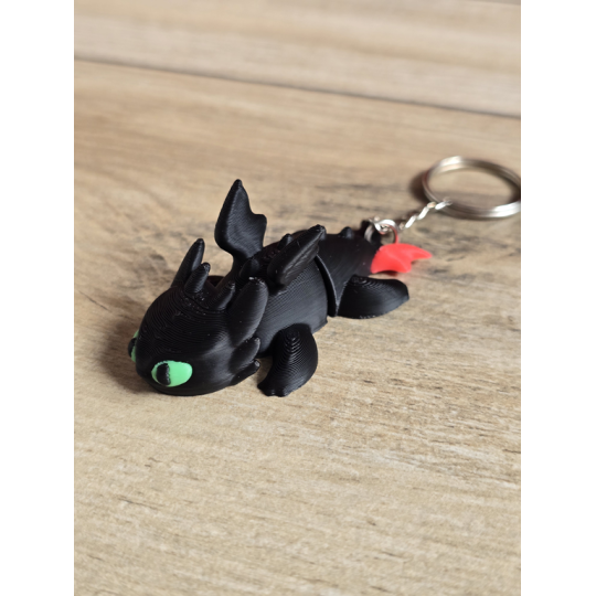 Breloczek Szczerbatek Nocna Furia 3D - Brelok Druk3d Keychain mixGadzet
