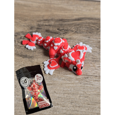 Mini Figurka Heartseeker Dragon 3D - Druk3d fidget mixGadzet