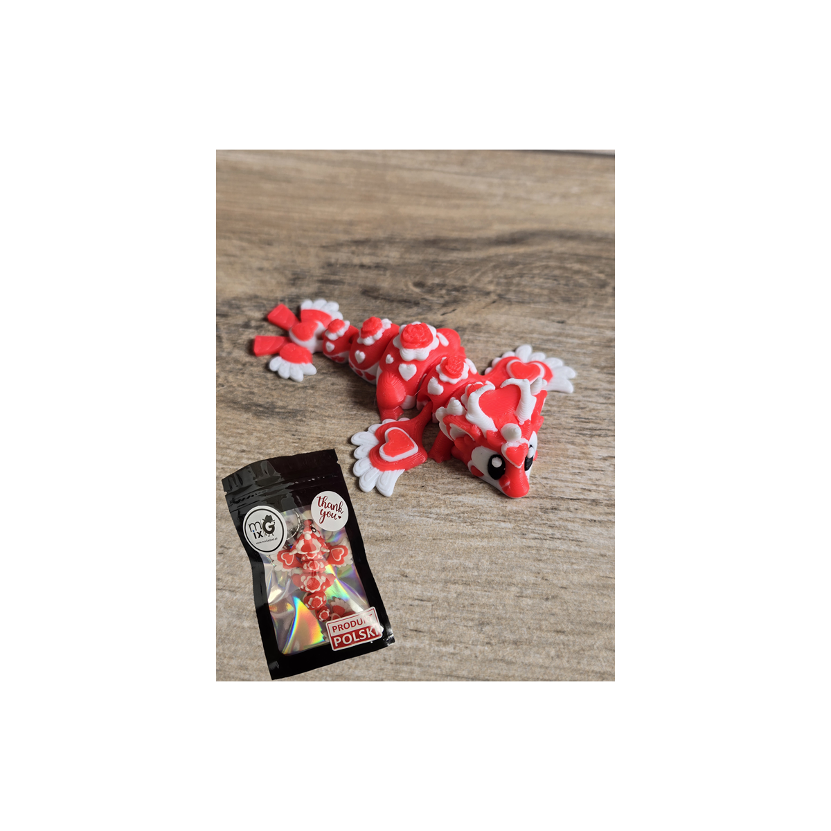 Mini Figurka Heartseeker Dragon 3D - Druk3d fidget mixGadzet