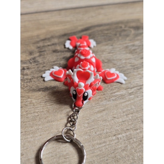 Breloczek Heartseeker Dragon 3D - Brelok Druk3d fidget Keychain mixGadzet