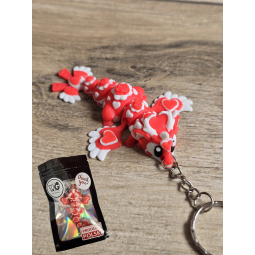 Breloczek Heartseeker Dragon 3D - Brelok Druk3d fidget Keychain mixGadzet