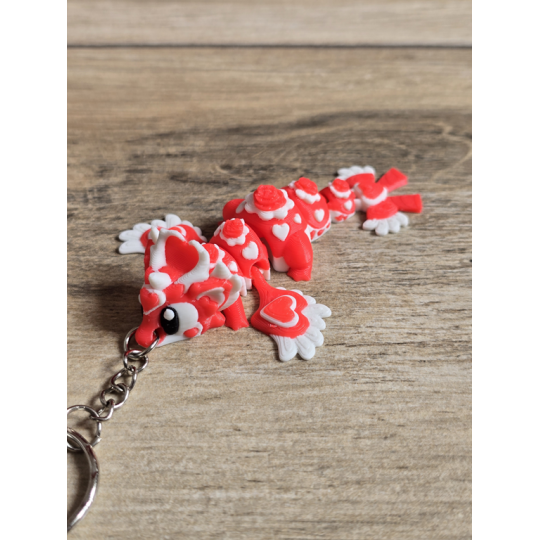 Breloczek Heartseeker Dragon 3D - Brelok Druk3d fidget Keychain mixGadzet