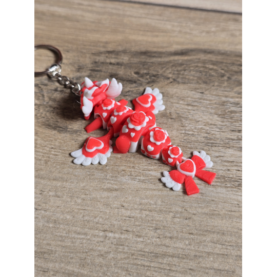 Breloczek Heartseeker Dragon 3D - Brelok Druk3d fidget Keychain mixGadzet