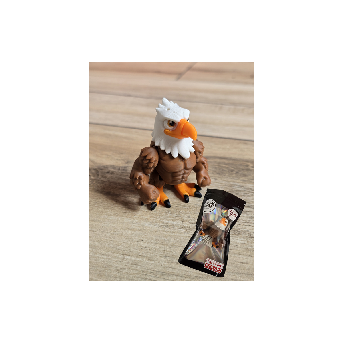 Figurka Muskularny Orzeł 3D - Druk3d fidget mixGadzet