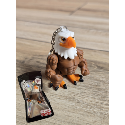 Breloczek Muskularny Orzeł 3D - Brelok Druk3d fidget Keychain mixGadzet