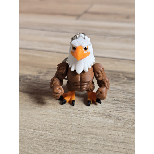 Breloczek Muskularny Orzeł 3D - Brelok Druk3d fidget Keychain mixGadzet