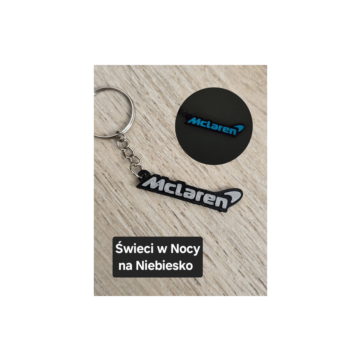 Breloczek McLaren - Świeci w Nocy! 3d - Druk3d fidget Keychain mixGadzet
