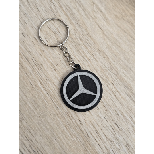 Breloczek Mercedes - Świeci w Nocy! 3d - Druk3d fidget Keychain mixGadzet