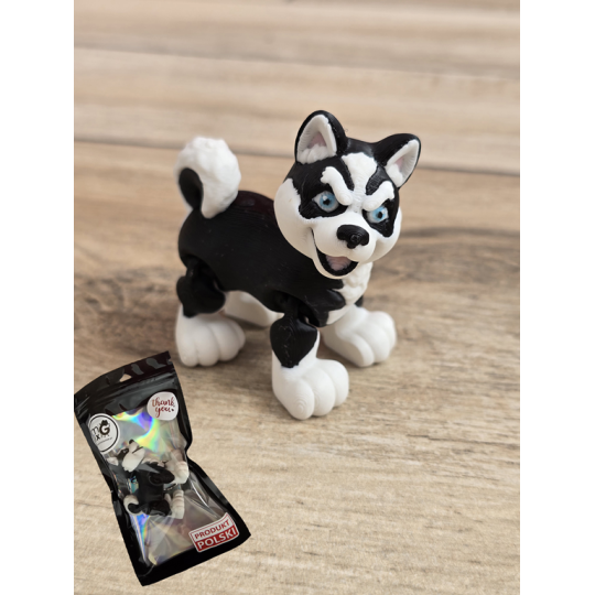 Figurka Flexy Husky 3D - Druk3d fidget mixGadzet