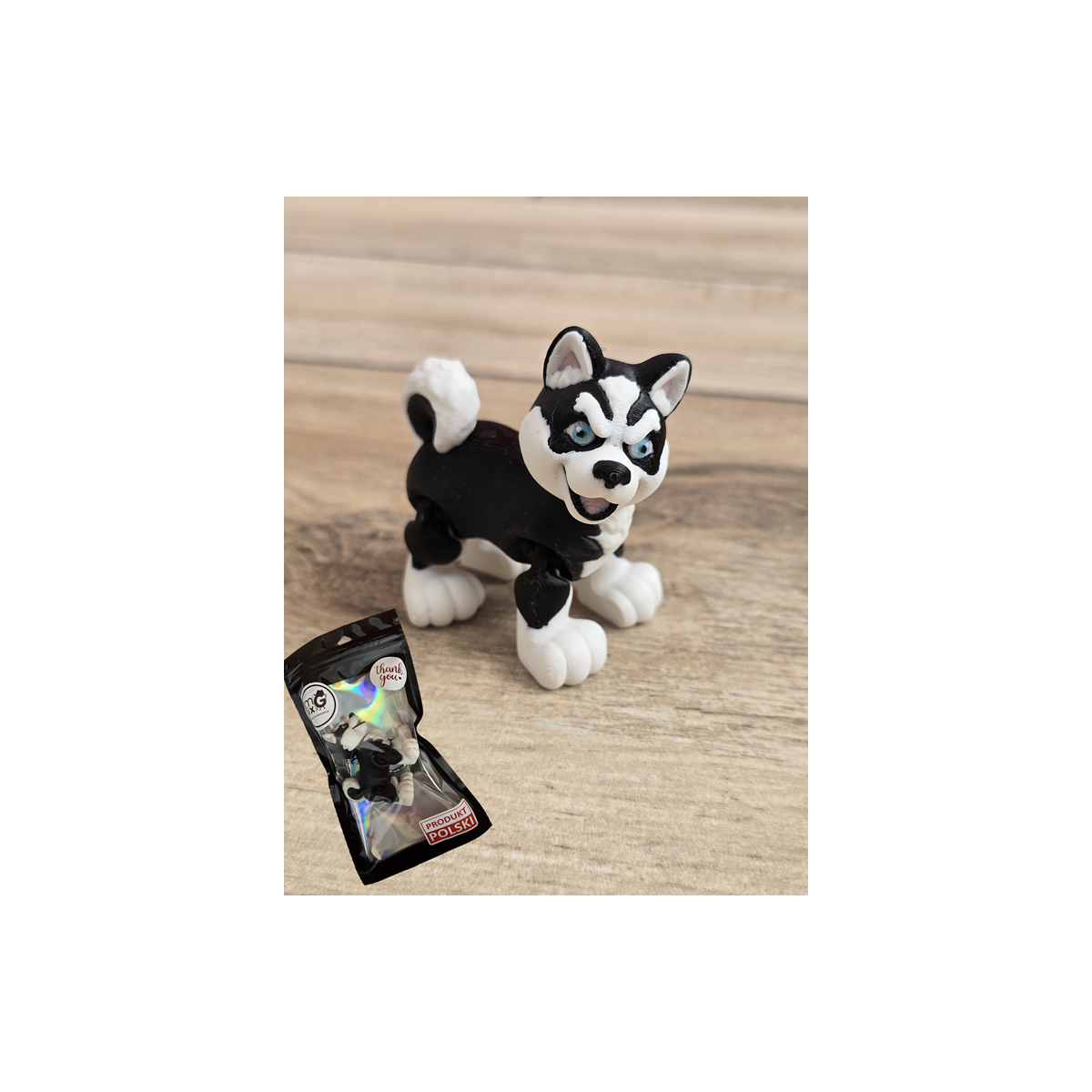 Figurka Flexy Husky 3D - Druk3d fidget mixGadzet