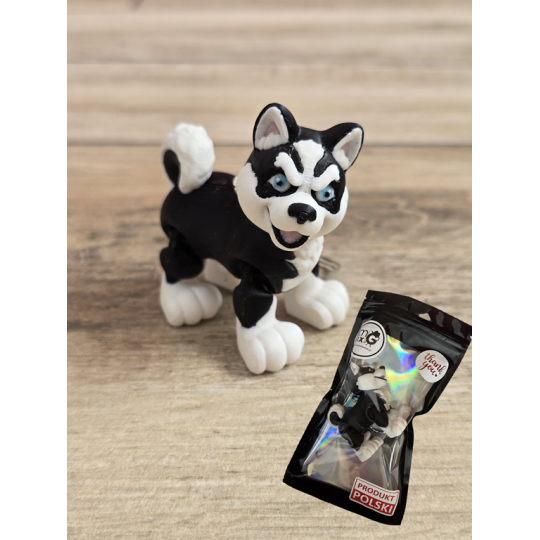 Breloczek Flexy Husky 3D - Brelok Druk3d fidget Keychain mixGadzet