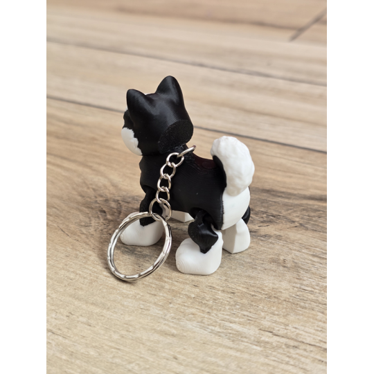 Breloczek Flexy Husky 3D - Brelok Druk3d fidget Keychain mixGadzet
