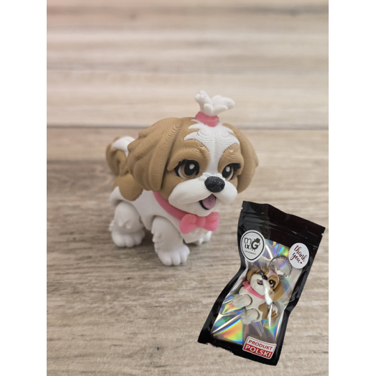 Figurka Shih Tzu z kitką 3D - Druk3d fidget mixGadzet