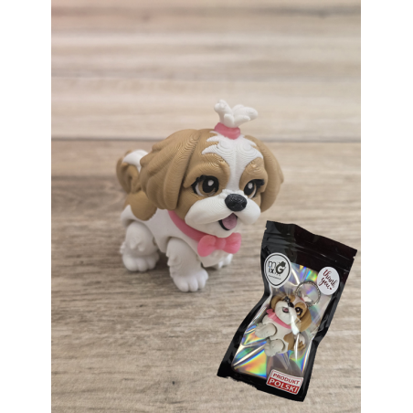 Figurka Shih Tzu z kitką 3D - Druk3d fidget mixGadzet