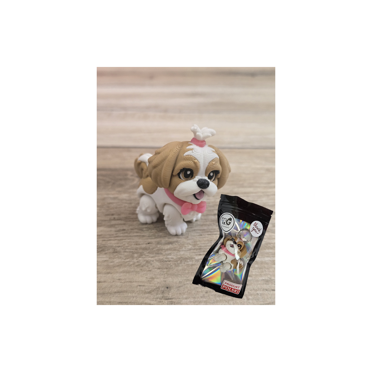 Figurka Shih Tzu z kitką 3D - Druk3d fidget mixGadzet