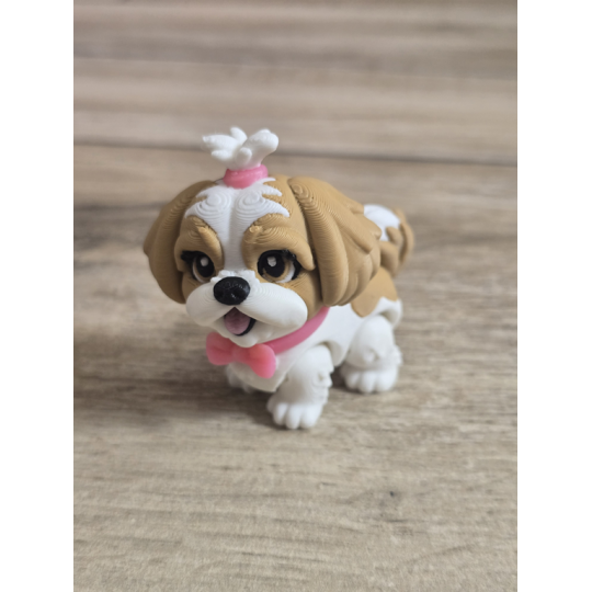 Figurka Shih Tzu z kitką 3D - Druk3d fidget mixGadzet
