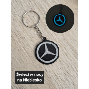 Breloczek Mercedes - Świeci w Nocy! 3d - Druk3d fidget Keychain mixGadzet