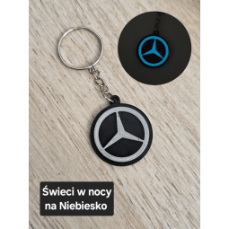 Breloczek Mercedes - Świeci w Nocy! 3d - Druk3d fidget Keychain mixGadzet