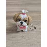 Breloczek Shih Tzu z kitką 3D - Brelok Druk3d fidget Keychain mixGadzet