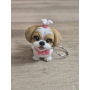 Breloczek Shih Tzu z kitką 3D - Brelok Druk3d fidget Keychain mixGadzet