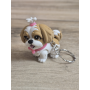 Breloczek Shih Tzu z kitką 3D - Brelok Druk3d fidget Keychain mixGadzet