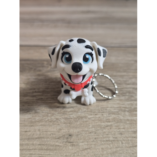 Breloczek Flexy Dalmatyńczyk 3D - Brelok Druk3d fidget Keychain mixGadzet