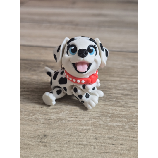 Breloczek Flexy Dalmatyńczyk 3D - Brelok Druk3d fidget Keychain mixGadzet