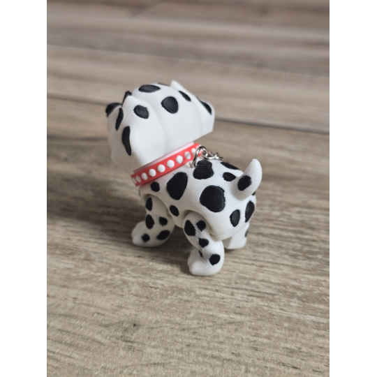 Breloczek Flexy Dalmatyńczyk 3D - Brelok Druk3d fidget Keychain mixGadzet