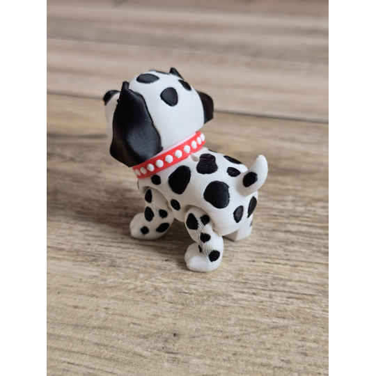 Figurka Flexy Dalmatyńczyk Czarne Uszy 3D - Druk3d fidget mixGadzet