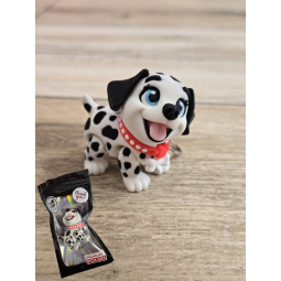 Breloczek Flexy Dalmatyńczyk Czarne Uszy 3D - Brelok Druk3d fidget Keychain