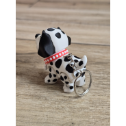 Breloczek Flexy Dalmatyńczyk Czarne Uszy 3D - Brelok Druk3d fidget Keychain