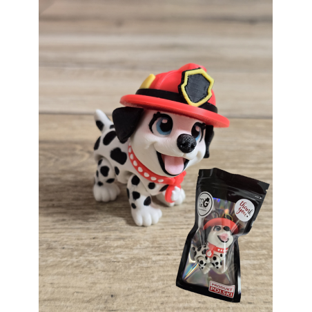 Figurka Flexy Dalmatyńczyk Strażak Czarne Uszy 3D - Druk3d fidget mixGadzet