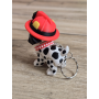 Breloczek Flexy Dalmatyńczyk Stażak Czarne Uszy 3D - Druk3d fidget Keychain
