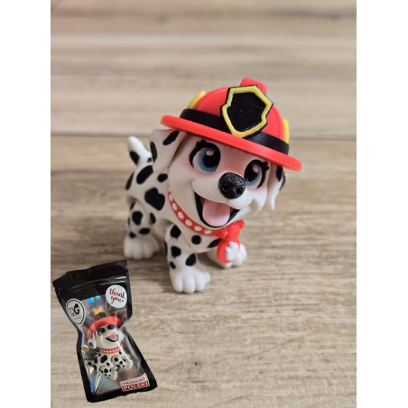Figurka Flexy Dalmatyńczyk Strażak 3D - Druk3d fidget mixGadzet