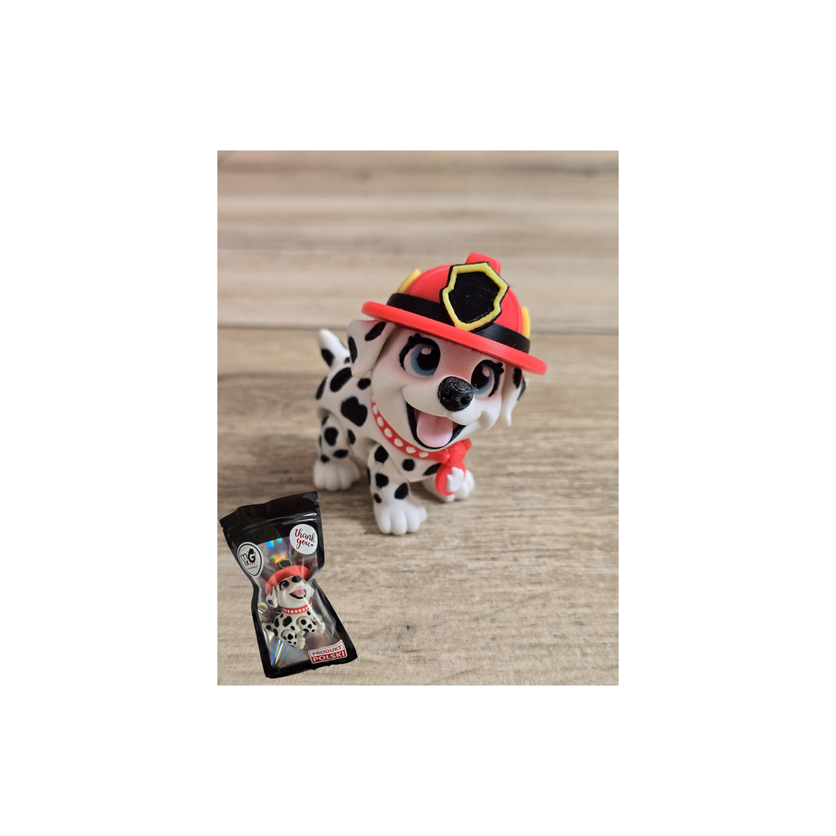 Figurka Flexy Dalmatyńczyk Strażak 3D - Druk3d fidget mixGadzet