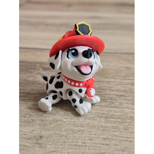 Figurka Flexy Dalmatyńczyk Strażak 3D - Druk3d fidget mixGadzet