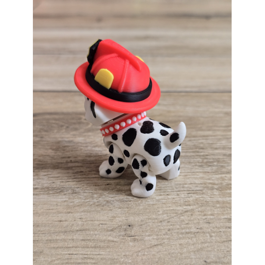 Figurka Flexy Dalmatyńczyk Strażak 3D - Druk3d fidget mixGadzet