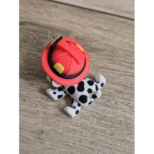 Figurka Flexy Dalmatyńczyk Strażak 3D - Druk3d fidget mixGadzet